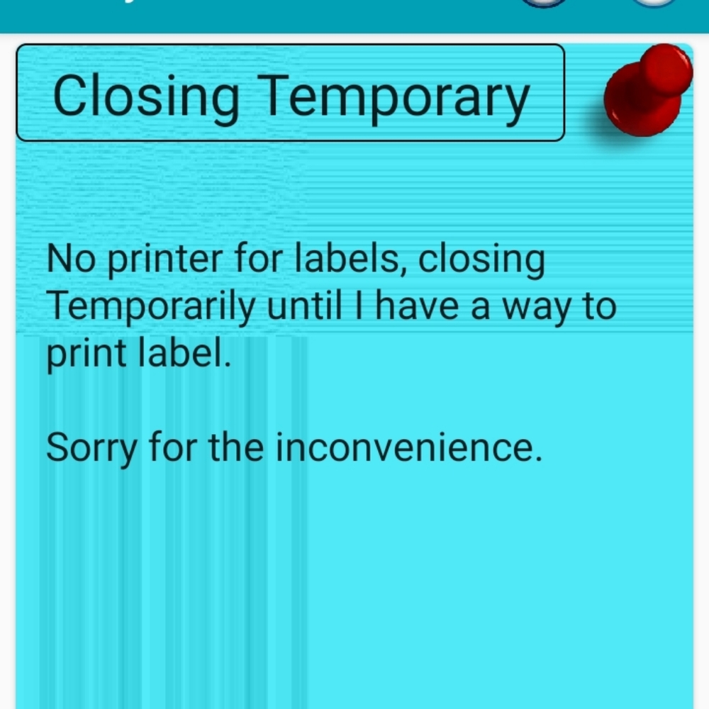 Closing Temporarily